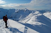 Ciaspolata da San Simone al Passo di Lemma e poco oltre...tanta neve, stupendi panorami! (28 dic. 08)  - FOTOGALLERY